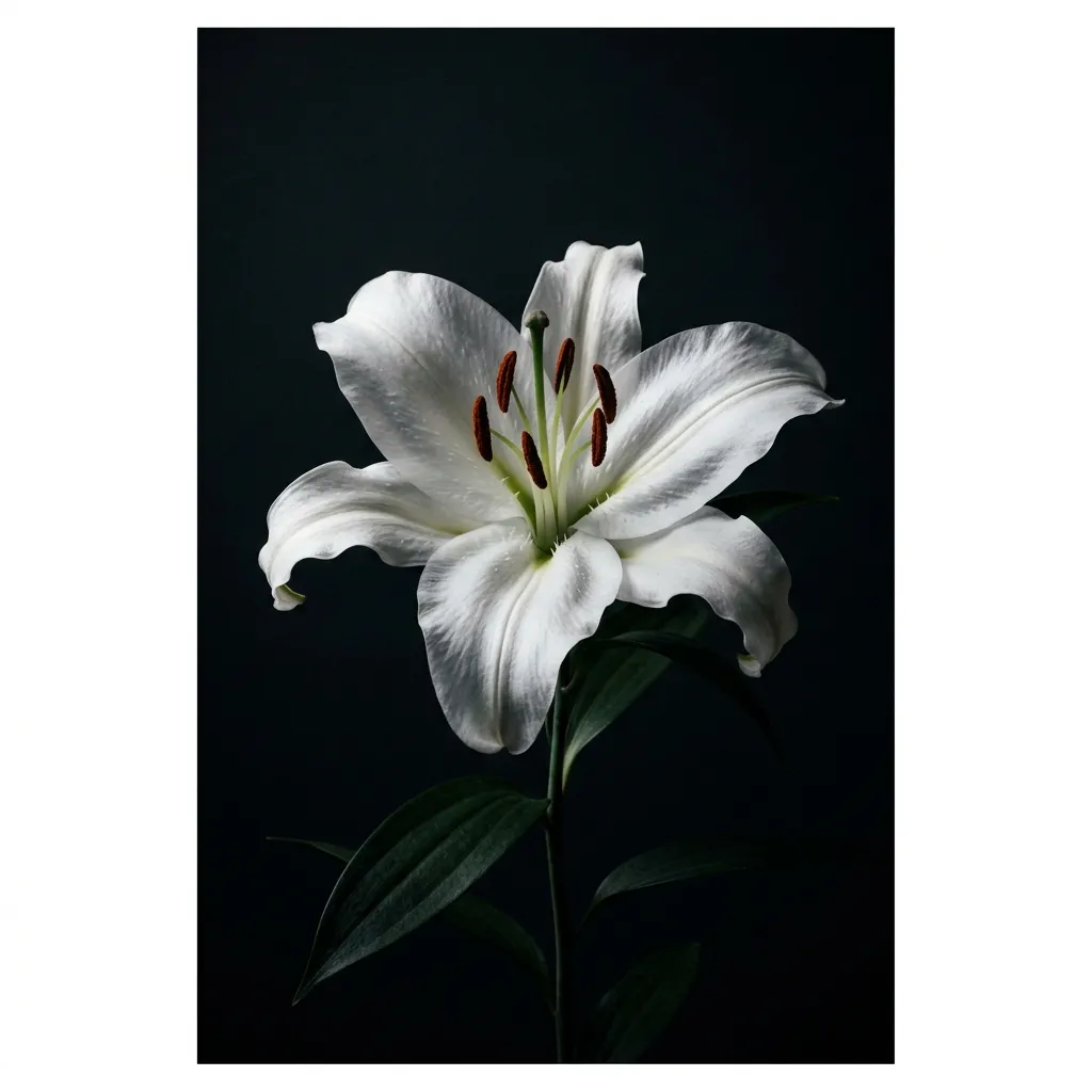 美しく開いたカサブランカ